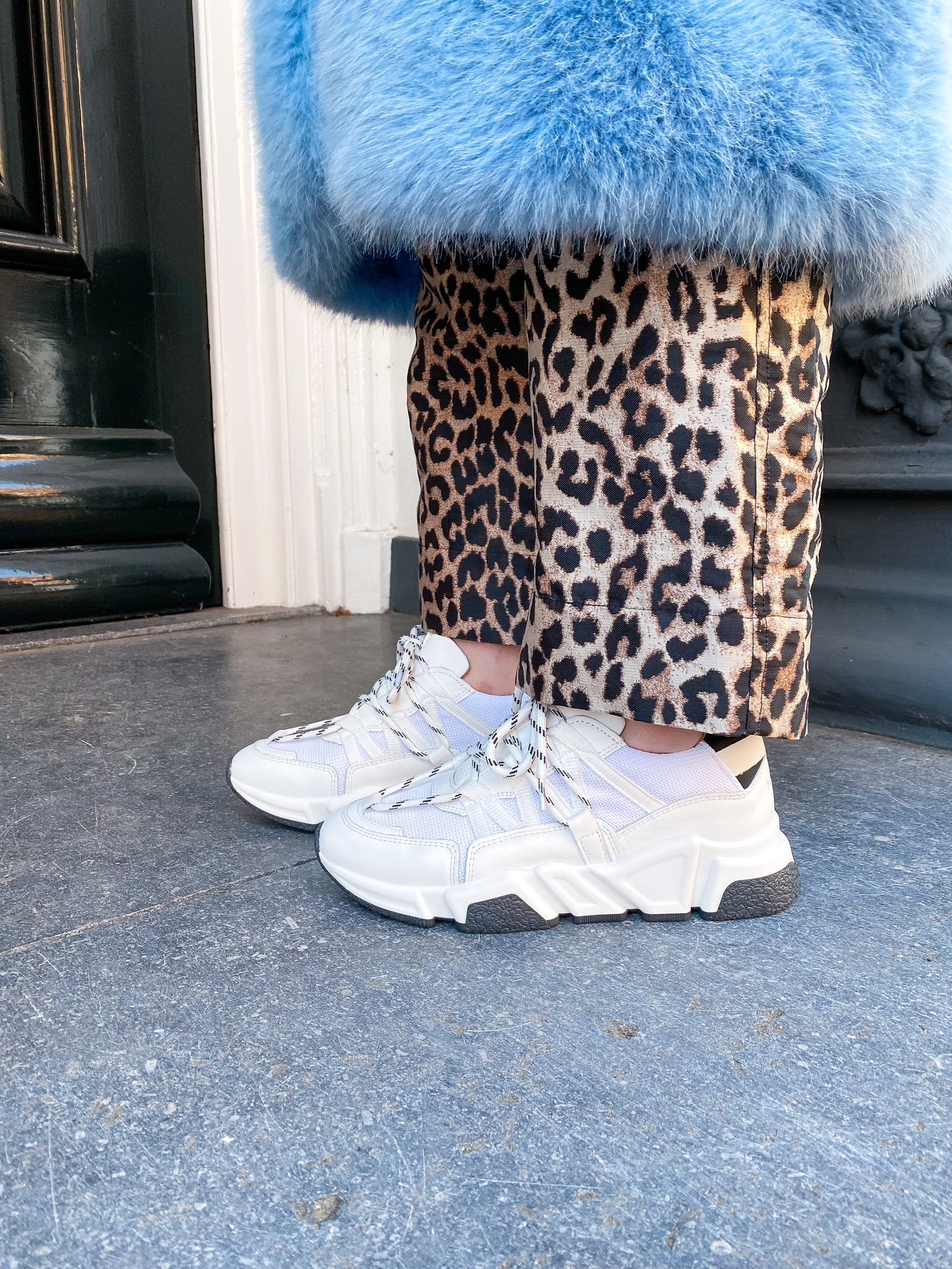 LOS ANGELES leer - Sneakers | Black / White