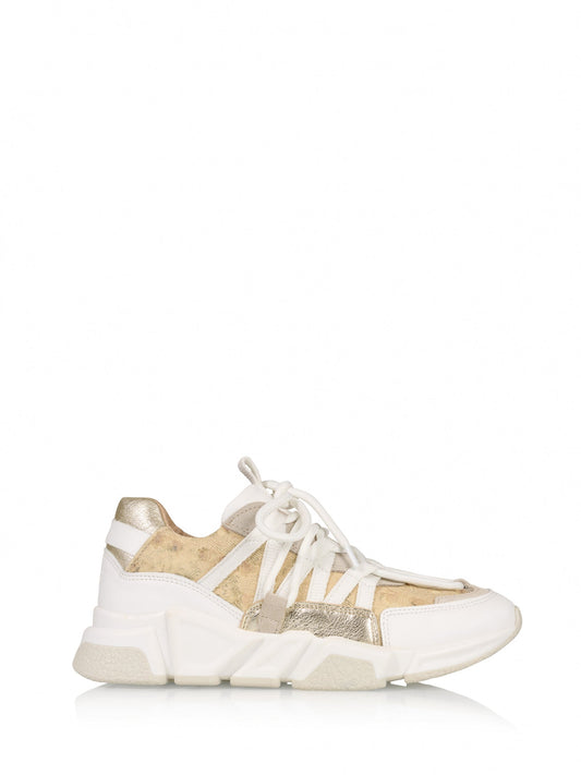 LOS ANGELES snake - Sneakers | White / Champagne