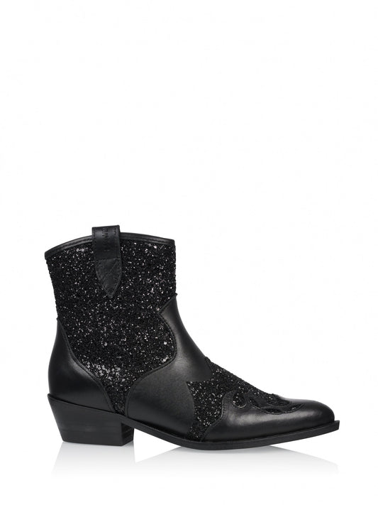 LUCCA glitter - Westernboots | Black | Black