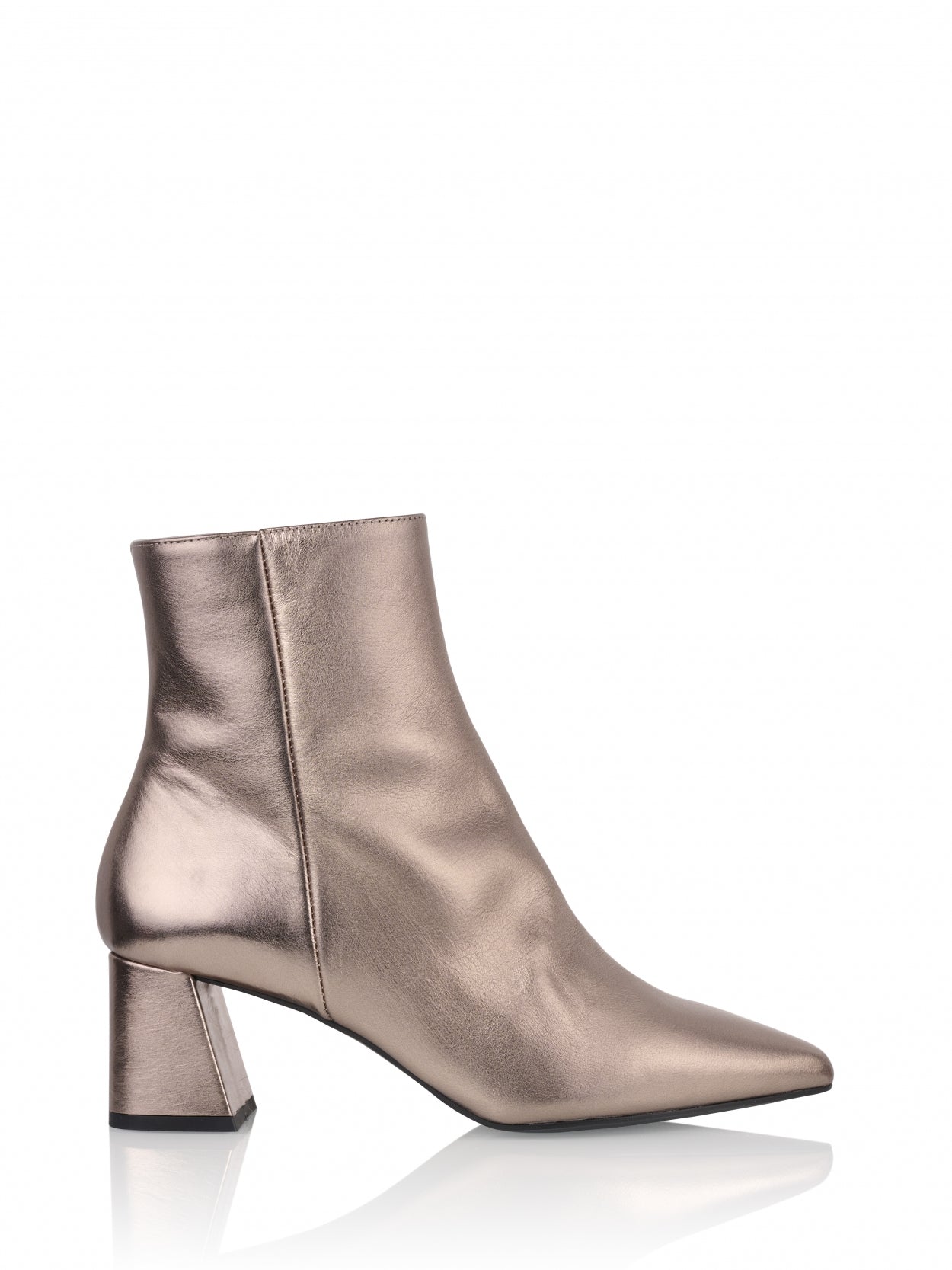 LUGANO metallic - Enkellaarsjes | Smoke