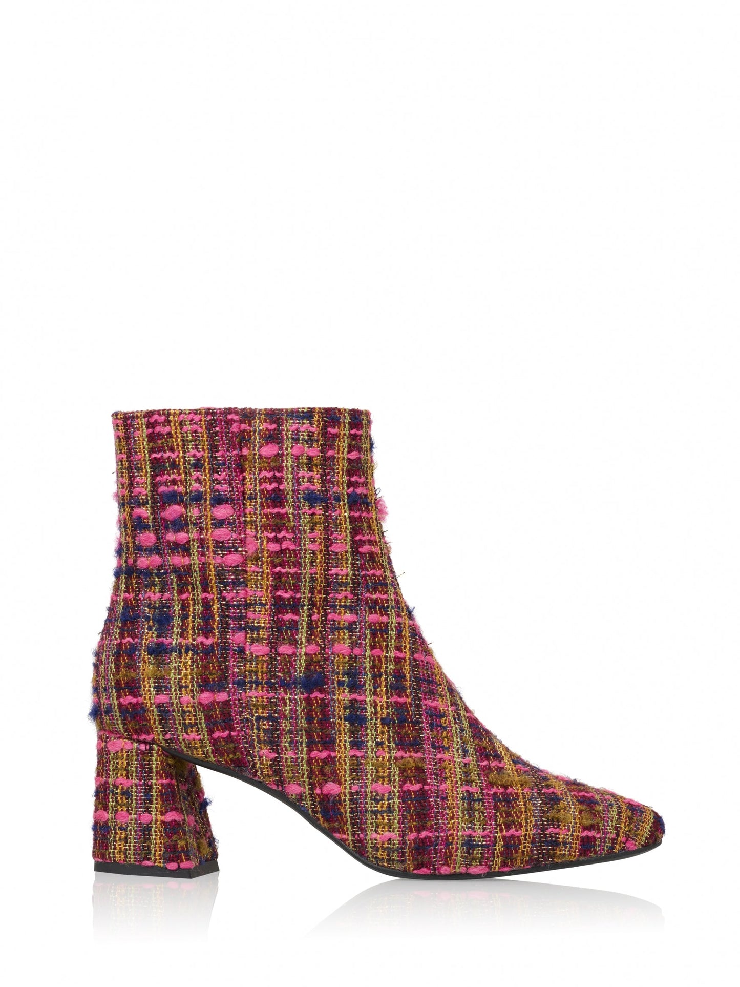LUGANO tweed - Enkellaarsjes | Pink