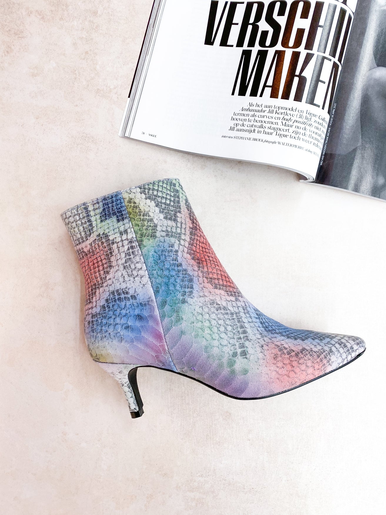 LUGO snake - Enkellaarsjes | Lila / Pink
