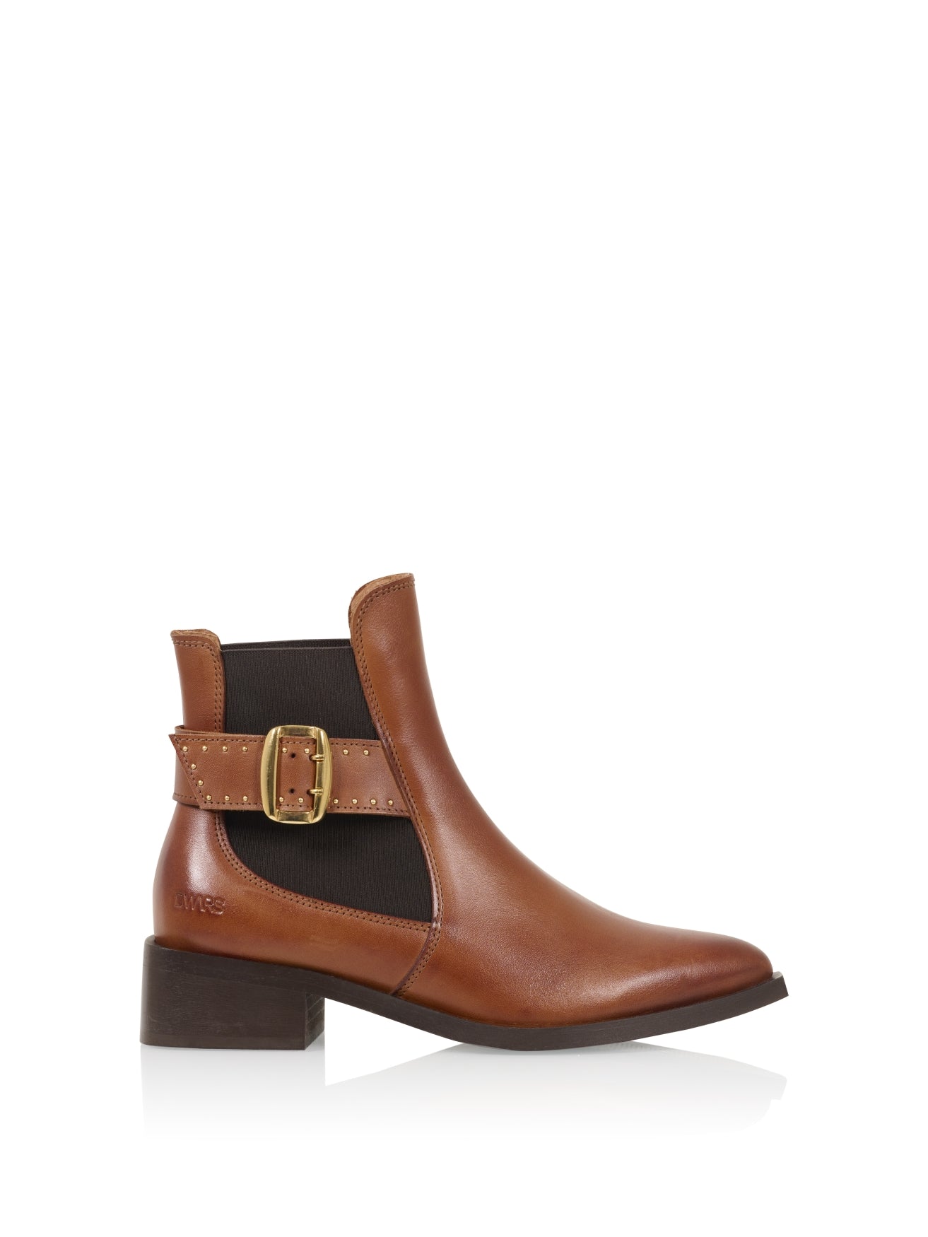 LUND leer - Enkellaarsjes | Cognac