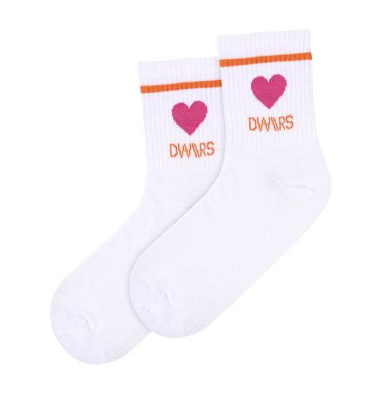 LYLA SOCKS - Sokken | White / Orange