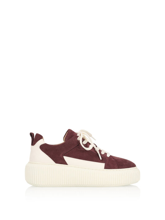 MADISON suede - Sneakers | Bordeaux / Off White