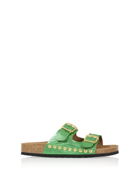 MALIBU metallic - Slippers | Green