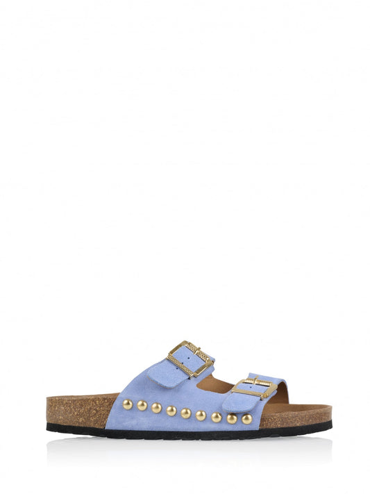 MALIBU suede - Slippers | Lt. Blue