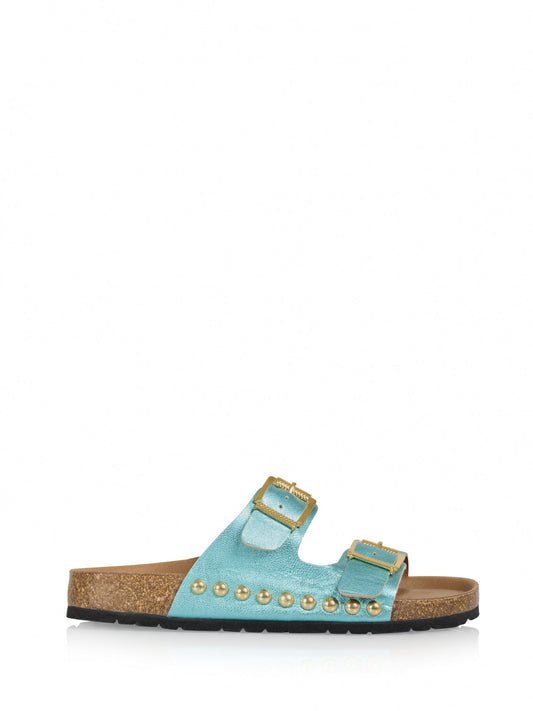 MALIBU metallic - Slippers | Aqua