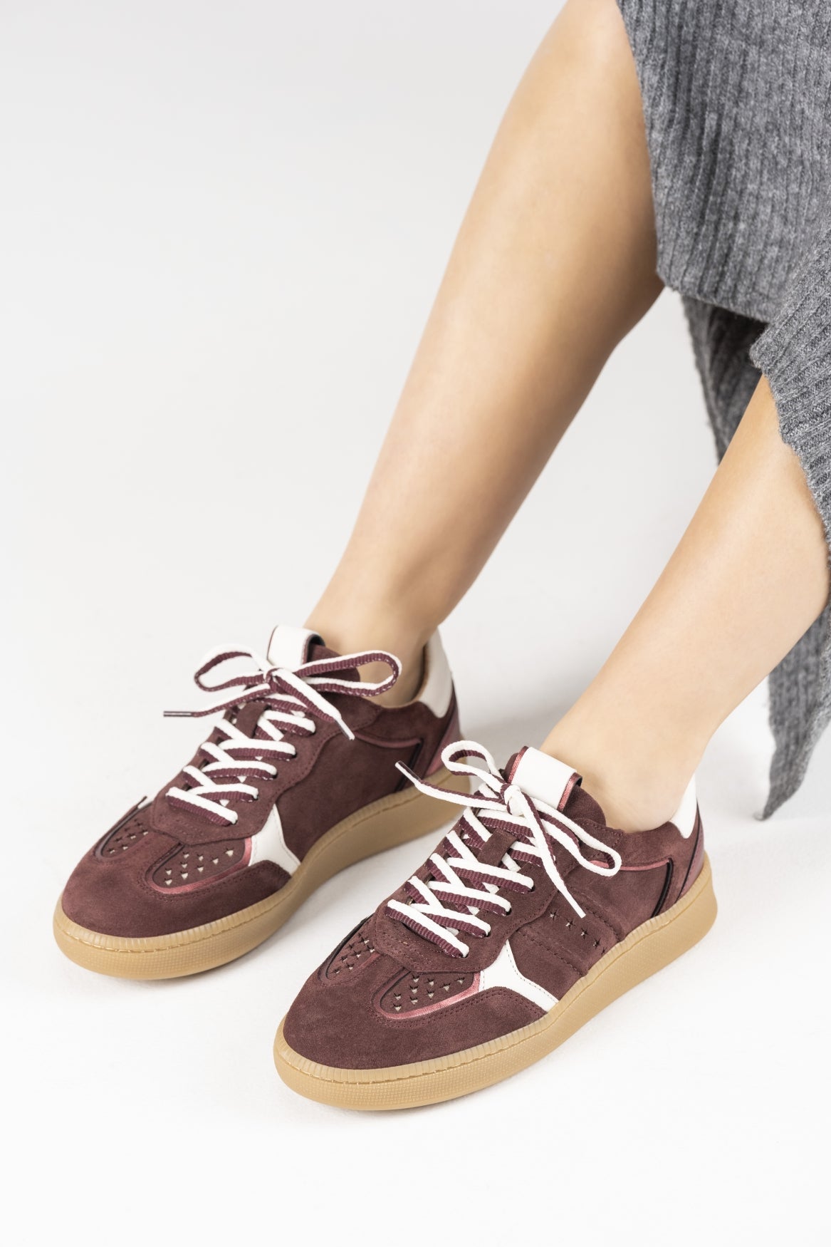 MIRABEL suede - Sneakers | Bordeaux / Off White