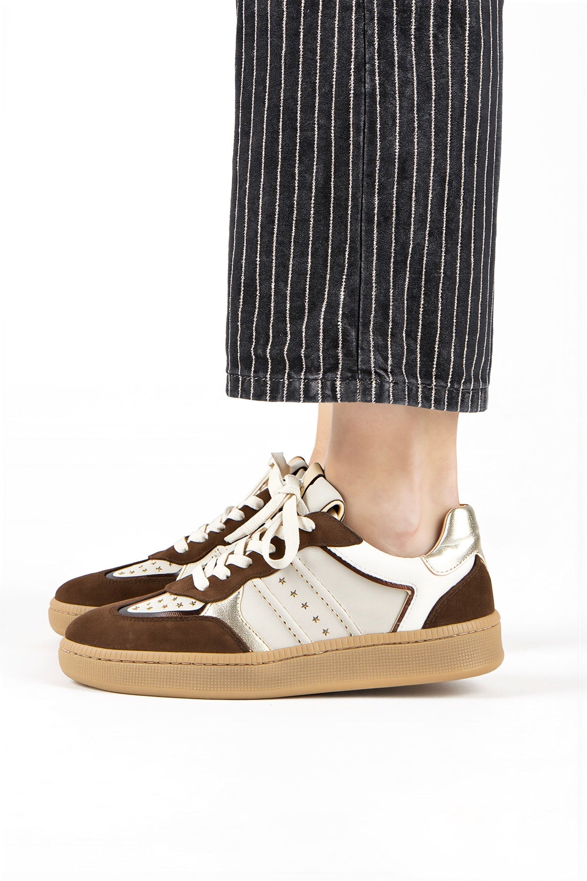 MIRABEL suede - Sneakers | Drk Brown /Off White