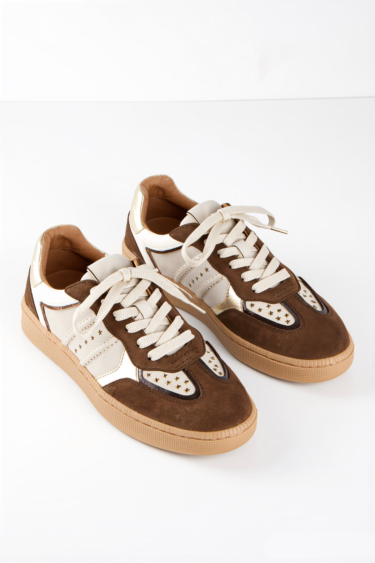 MIRABEL suede - Sneakers | Drk Brown /Off White