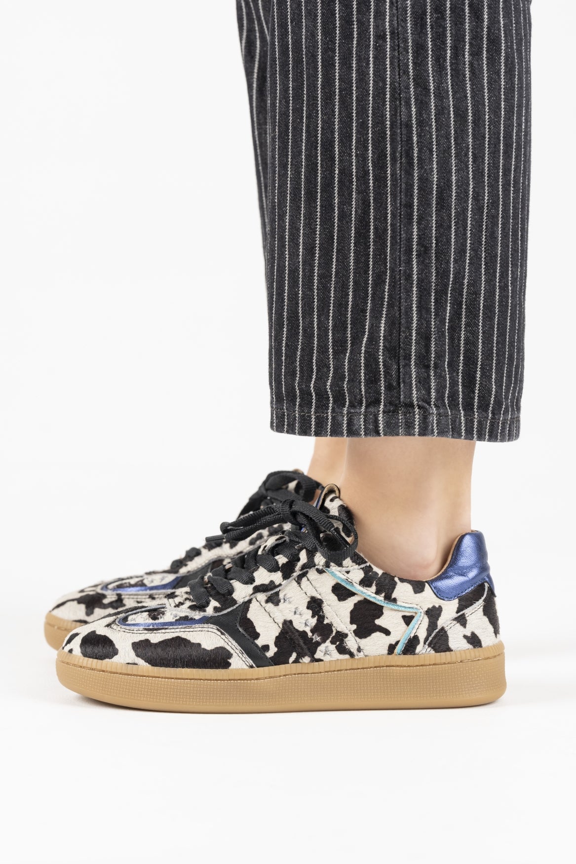 MIRABEL cow hair on - Sneakers | White / Navy