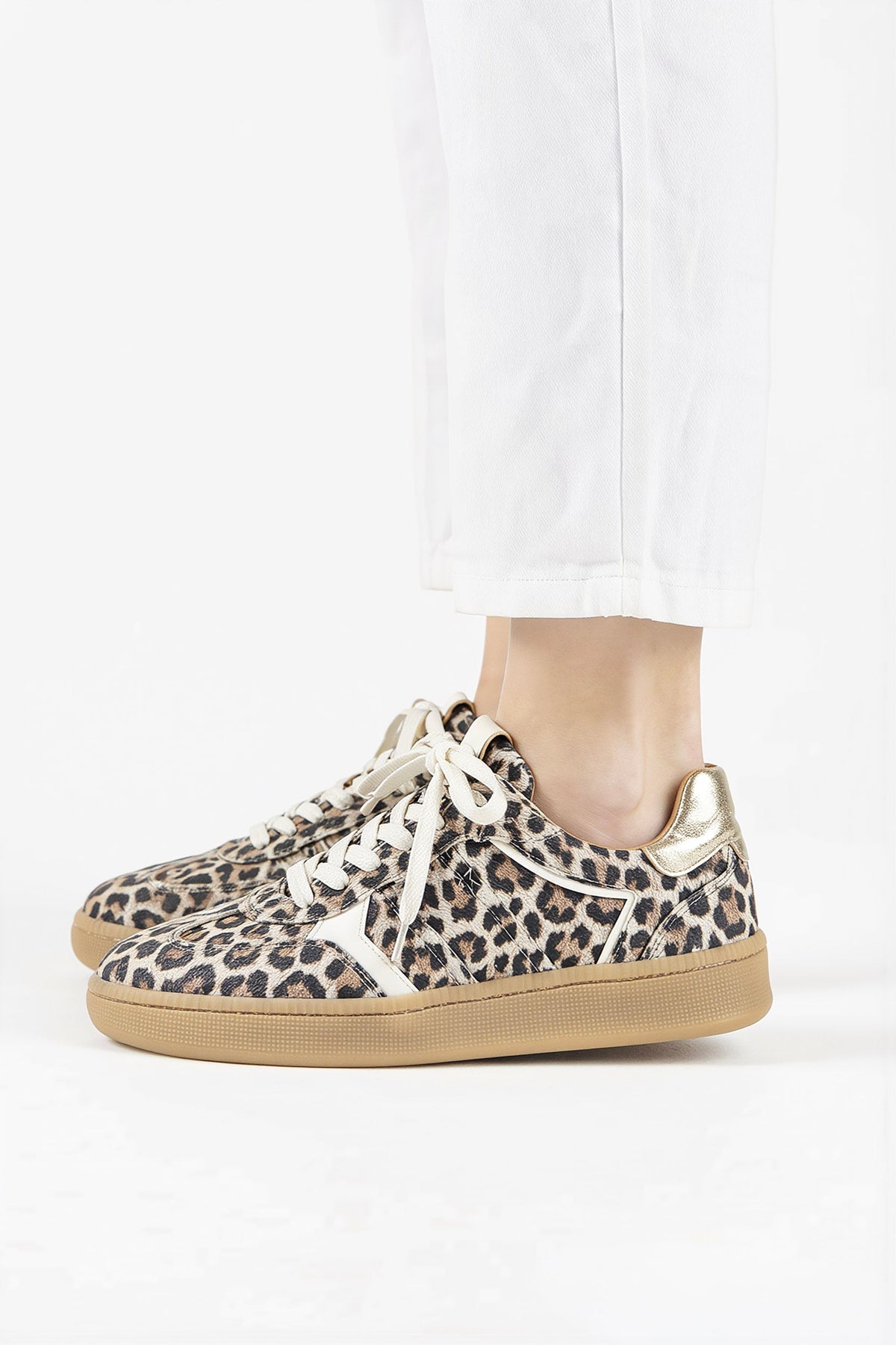 MIRABEL leopard - Sneakers | Sand / Champagne
