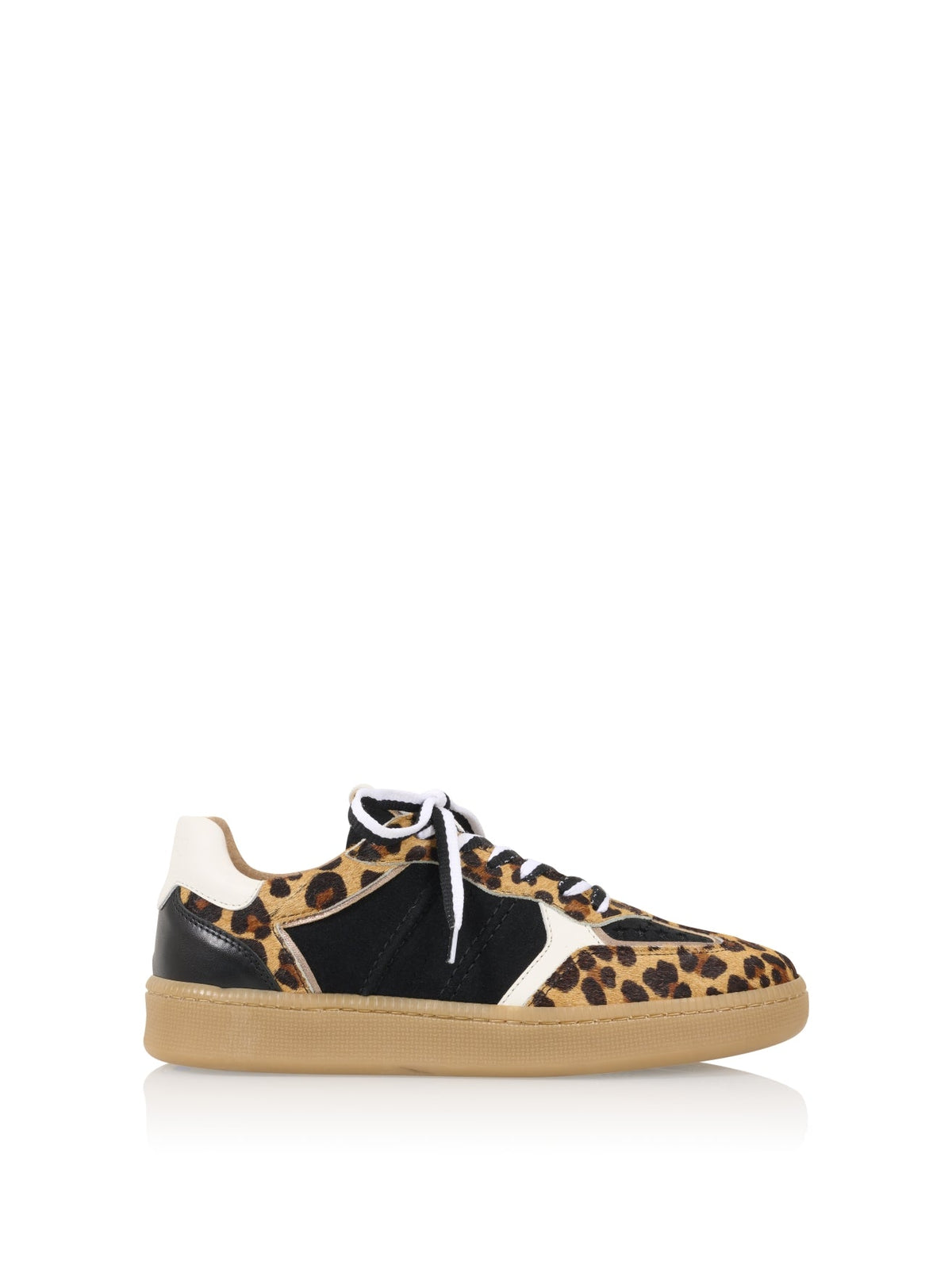MIRABEL leopard hair on - Sneakers | Cognac / Black