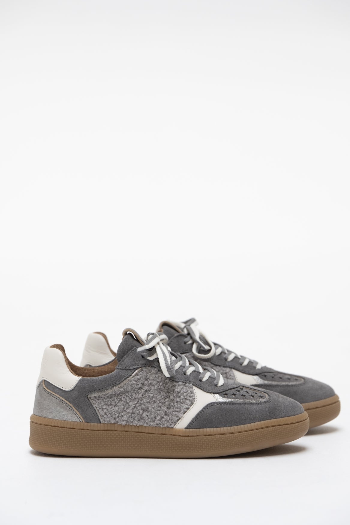 MIRABEL teddy - Sneakers | Grey / Off white