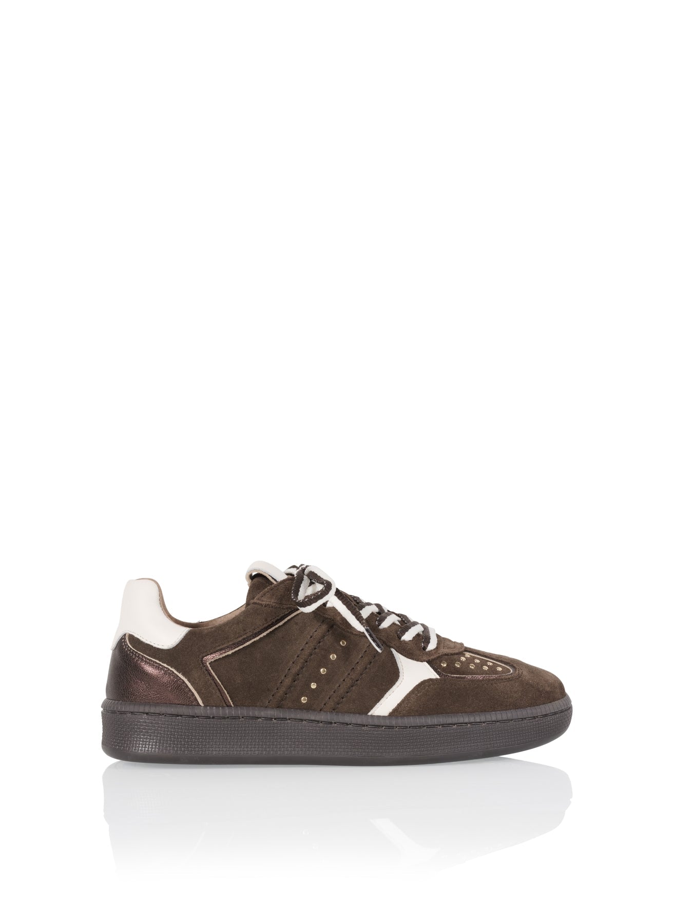 MIRABEL studs - Sneakers | Drk brown/Off white