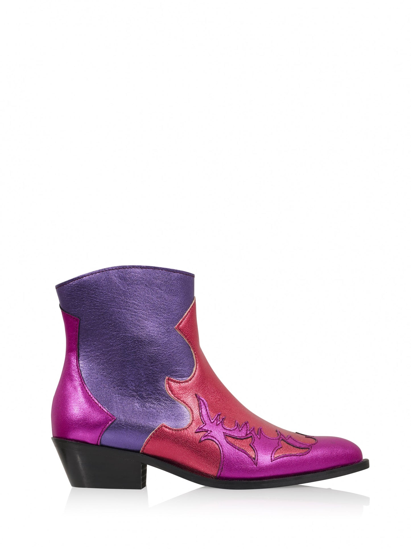 MONKEY metallic - Westernboots | Purple / Raspberry