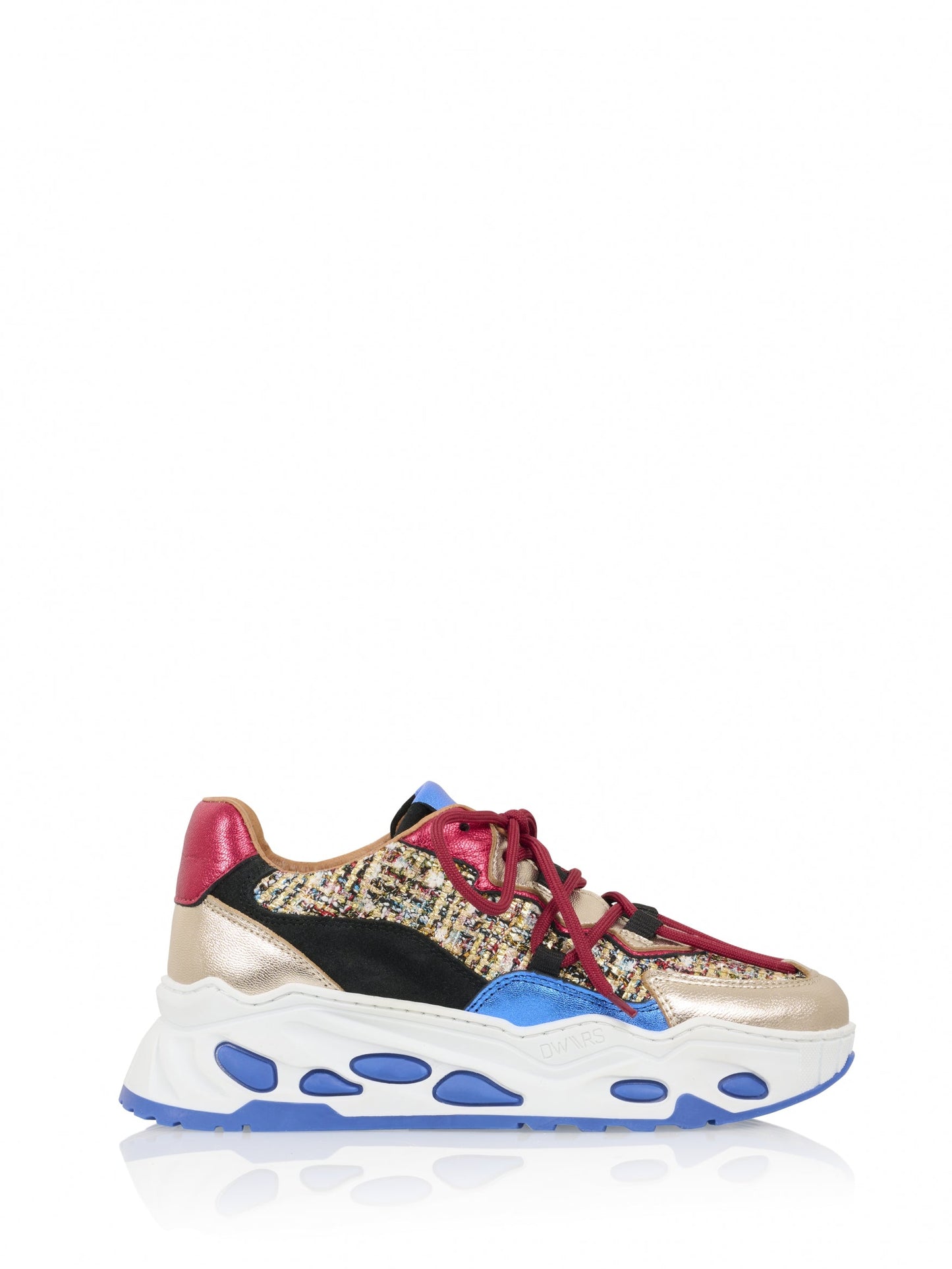 NEPTUNUS tweed - Sneakers | Raspberry / Kobalt