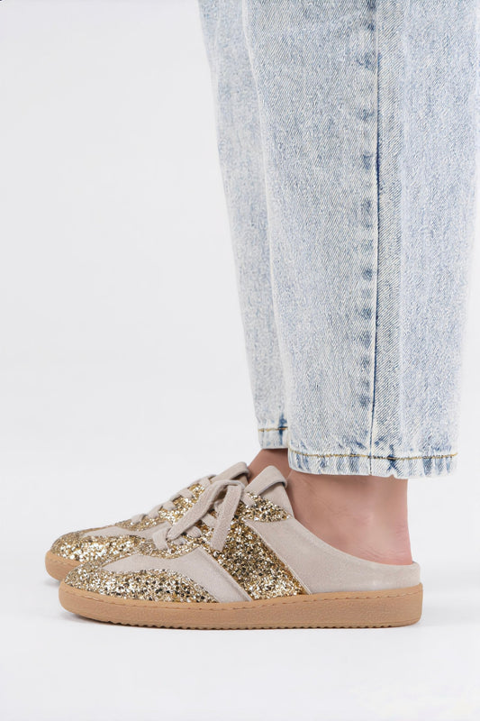 NOME glitter - Sneakers | Sand / Champagne