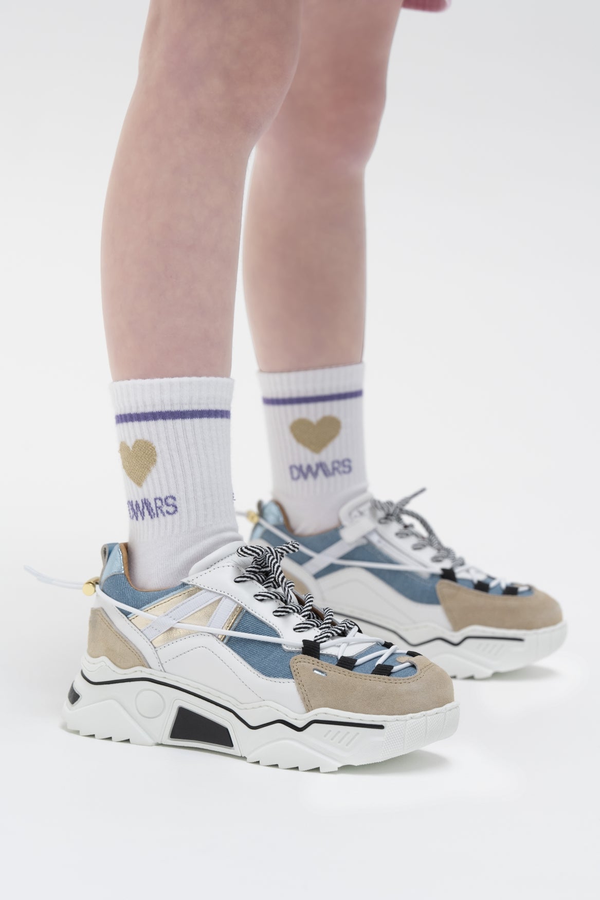 ORION KIDS denim - Sneakers | Sand / Jeans