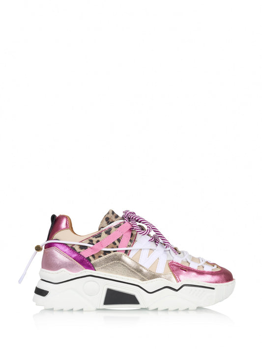 ORION leopard - Sneakers | Pink / Champagne