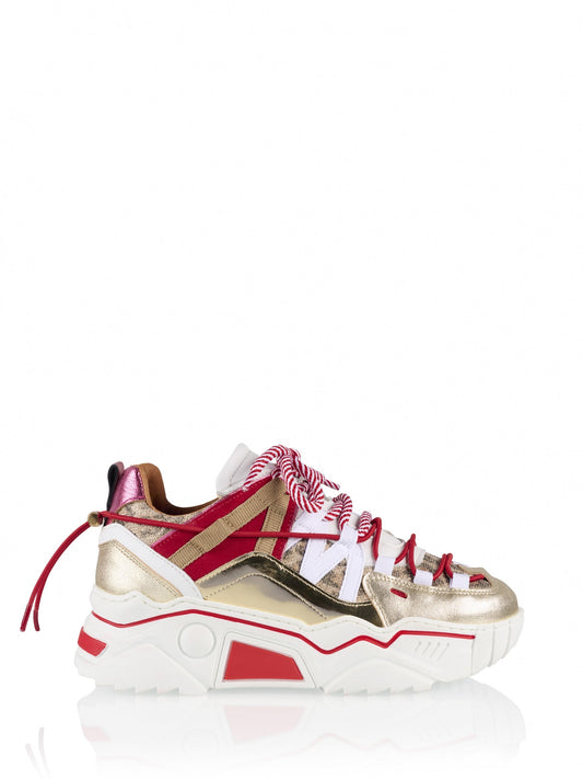 ORION leopard - Sneakers | Red / Champagne