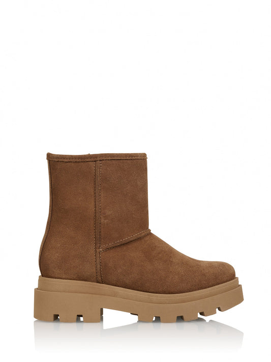 OSLO suede - Bikerboots | Cognac