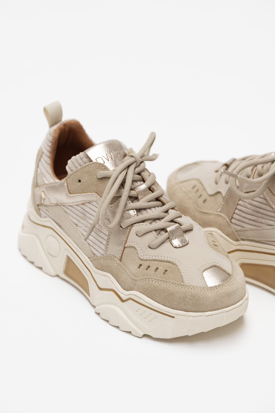 PLUTO Cord-Sneaker | Beige/Stein
