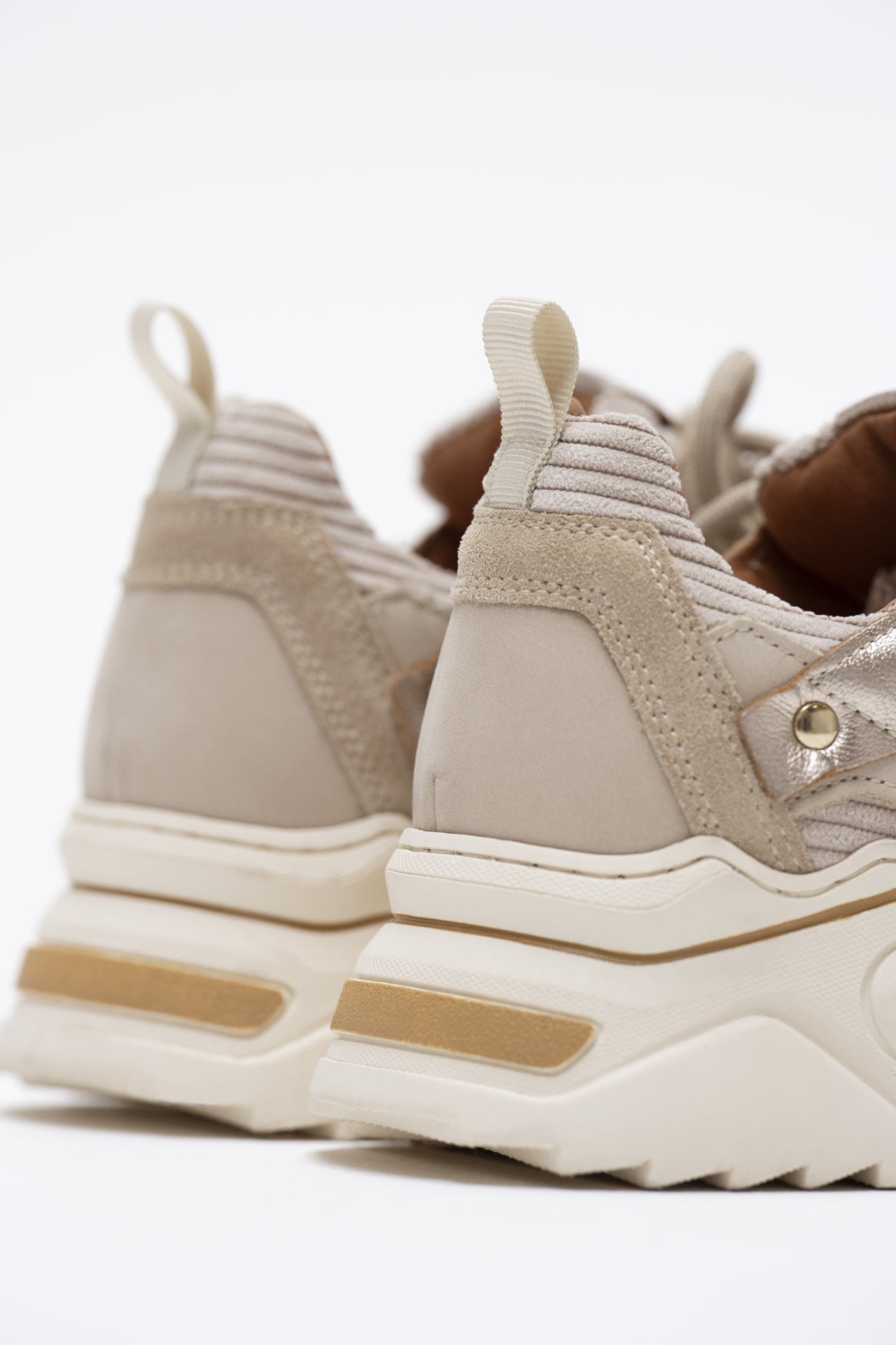 PLUTO Cord-Sneaker | Beige/Stein