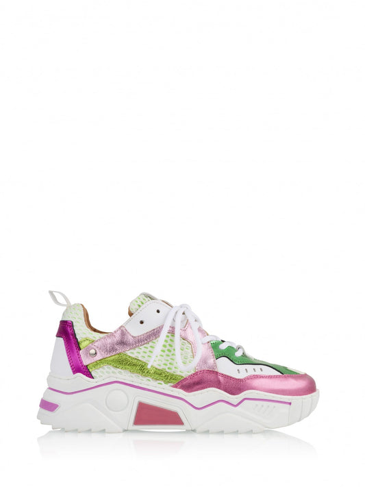 PLUTO mesh - Sneakers | White / Pink / Green