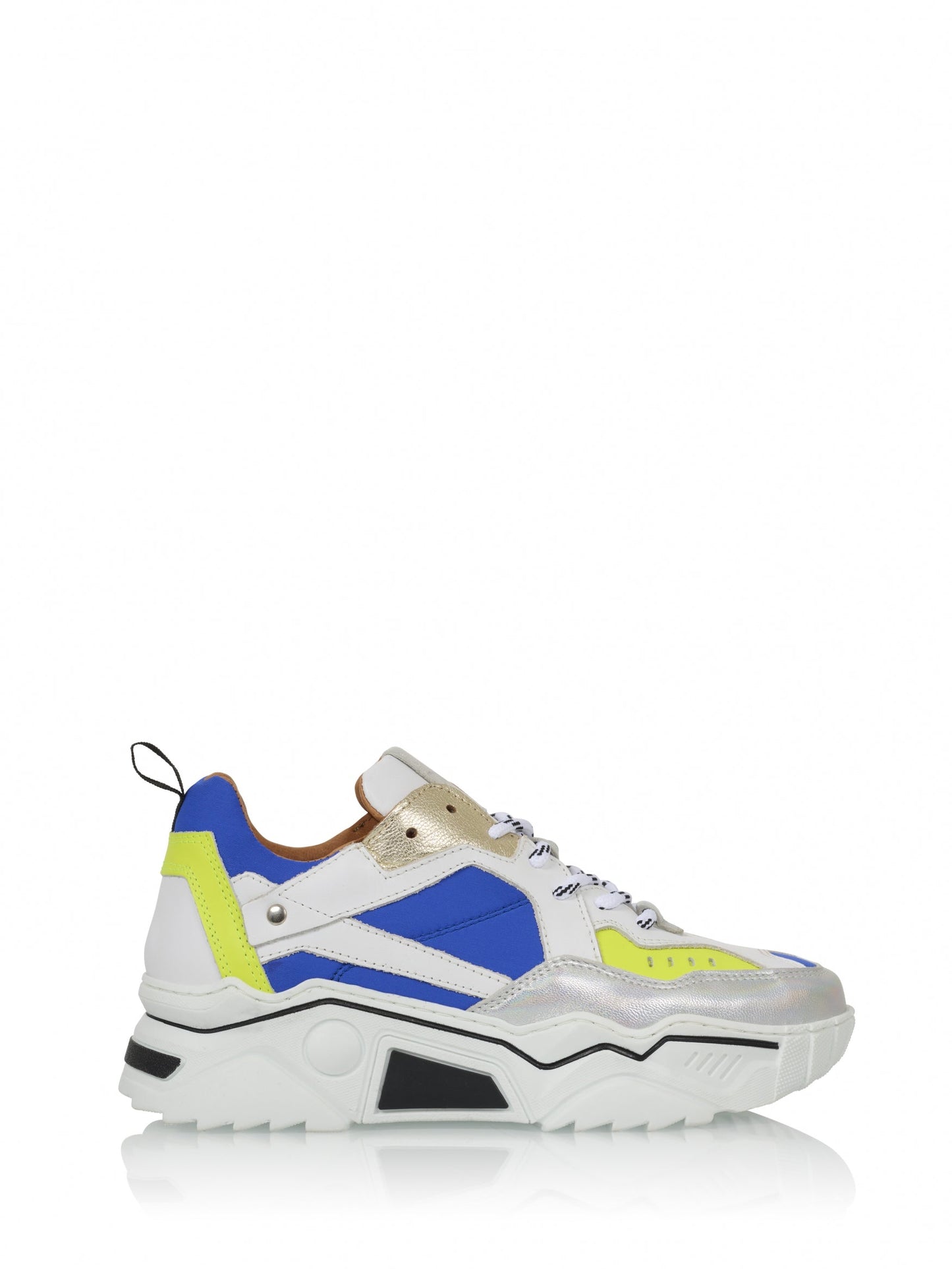 PLUTO leer - Sneakers | Dark Blue / Yellow