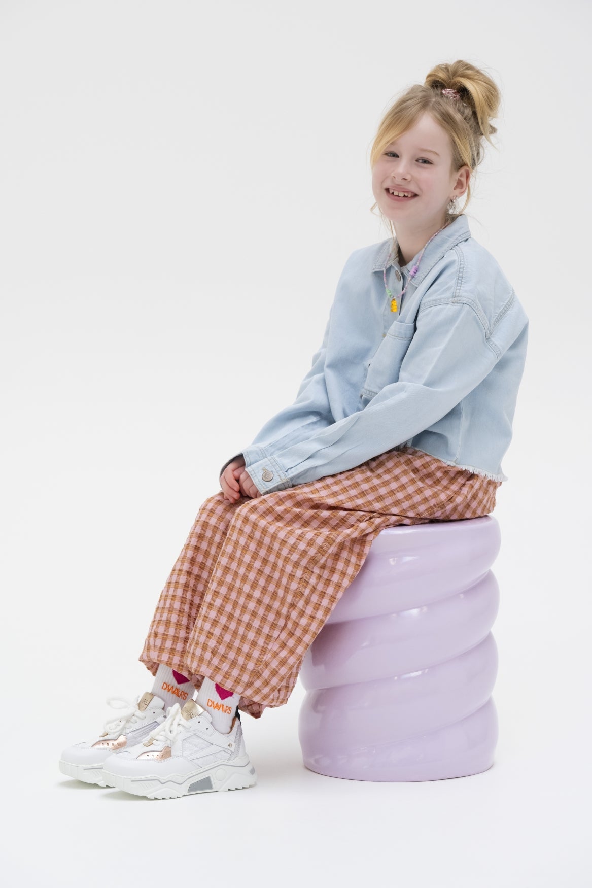 PLUTO KIDS mesh - Sneakers | White / Rosé