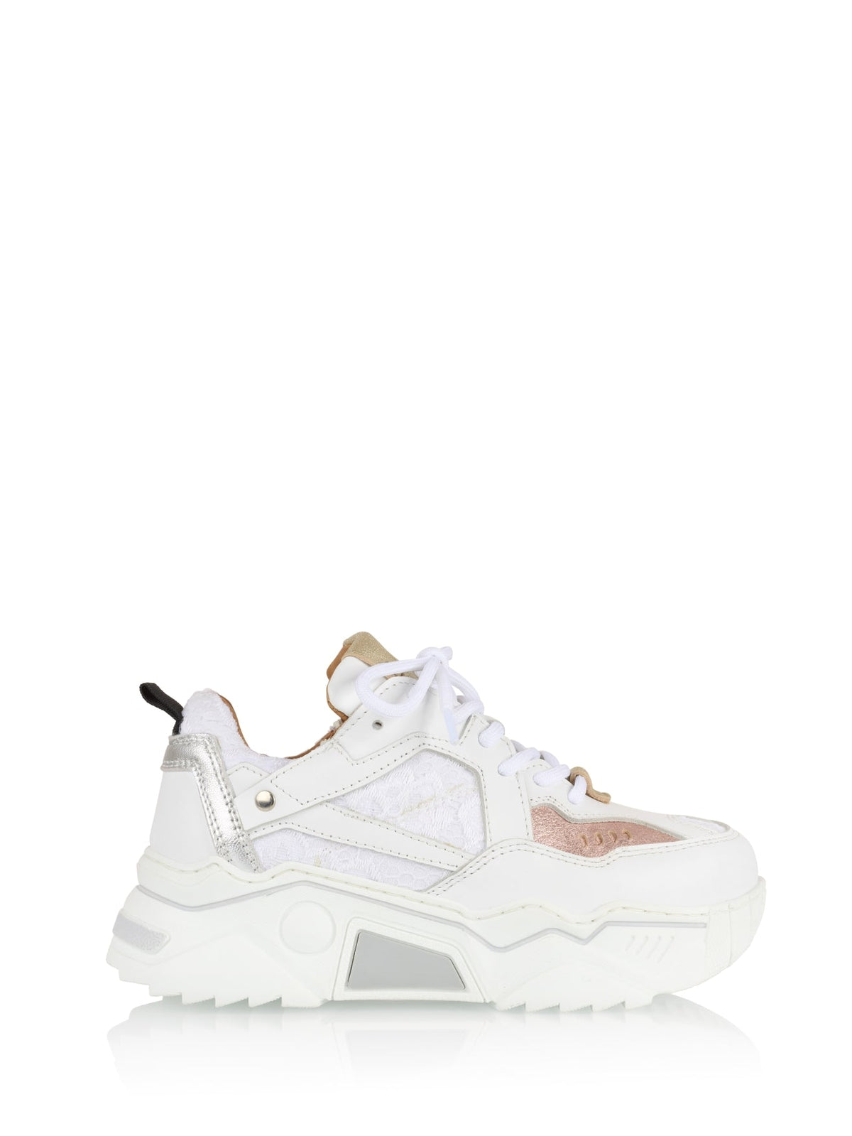PLUTO KIDS mesh - Sneakers | White / Rosé