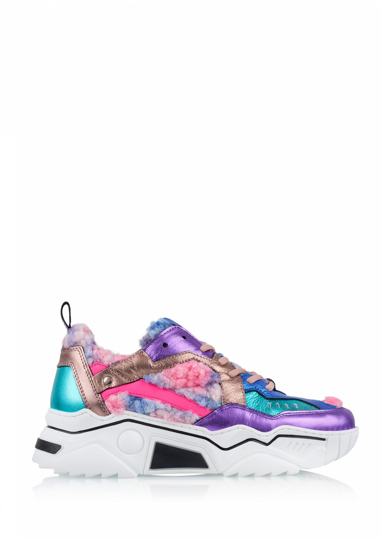 PLUTO teddy - Sneakers | Purple / Aqua