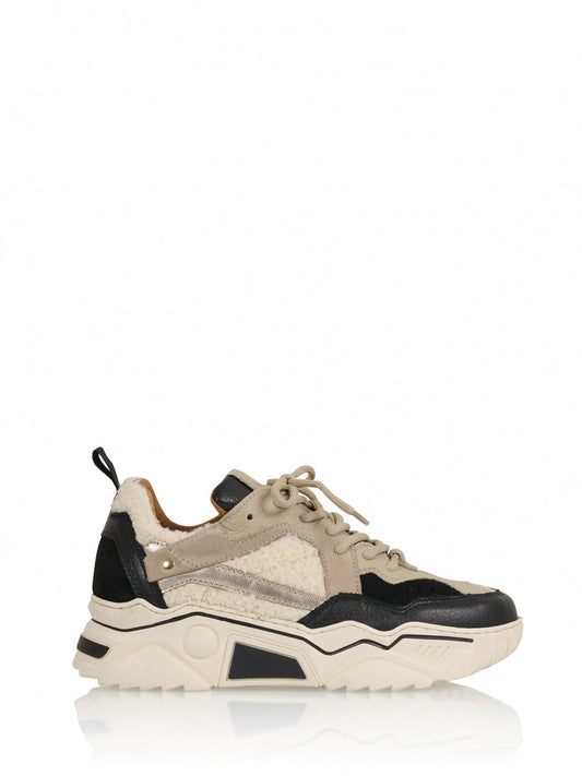 PLUTO teddy - Sneakers | Black / Off white