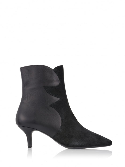 PONZA suede - Westernboots | Black