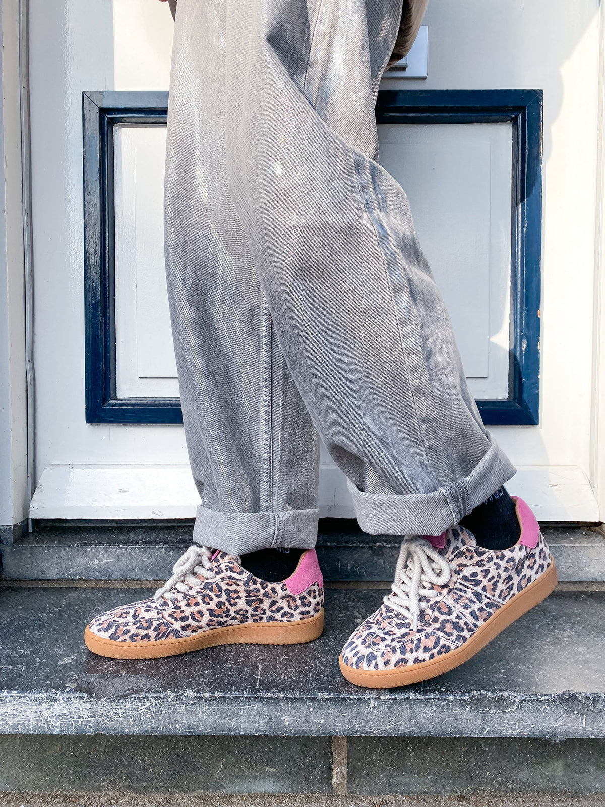 POONA leopard - Sneakers | Sand / Pink
