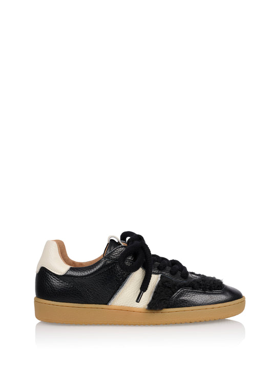 POONA teddy - Sneakers | Black / Off white