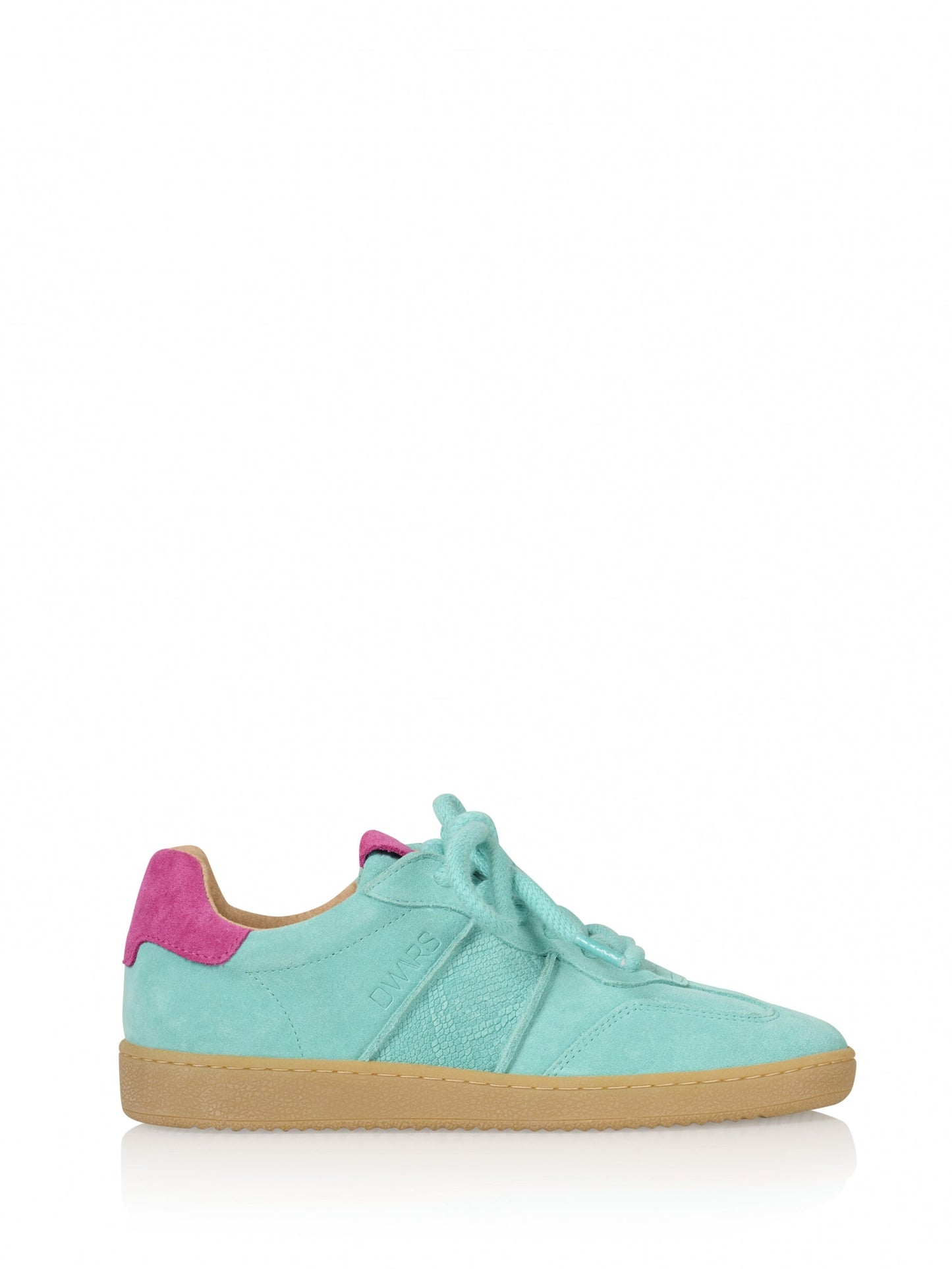 POONA suede - Sneakers | Turquoise / Fuchsia