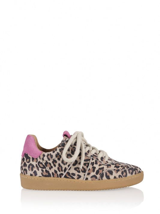 POONA leopard - Sneakers | Sand / Pink