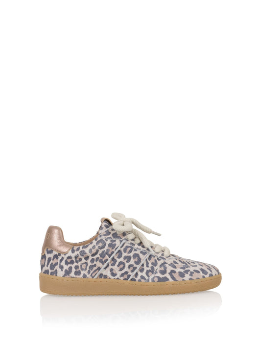 POONA leopard - Sneakers | Sand / Cipra