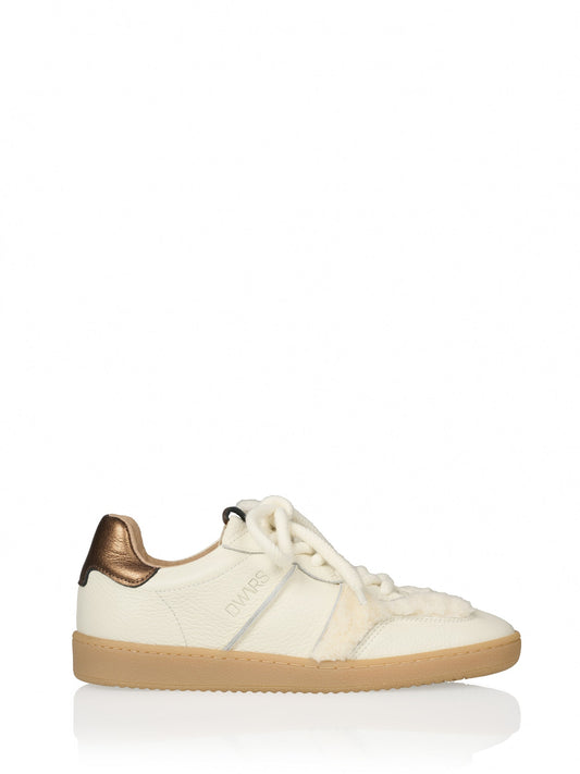 POONA teddy - Sneakers | Off white / Bronze