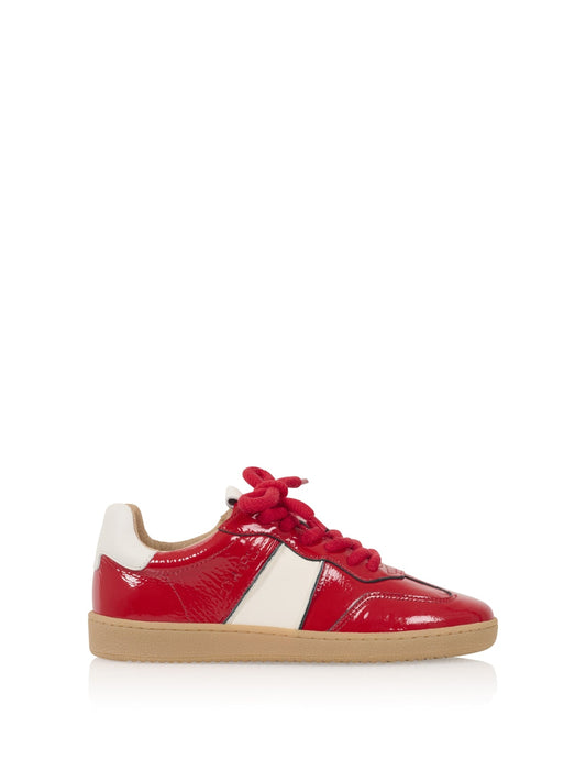 POONA verniz - Sneakers | Red / Off white