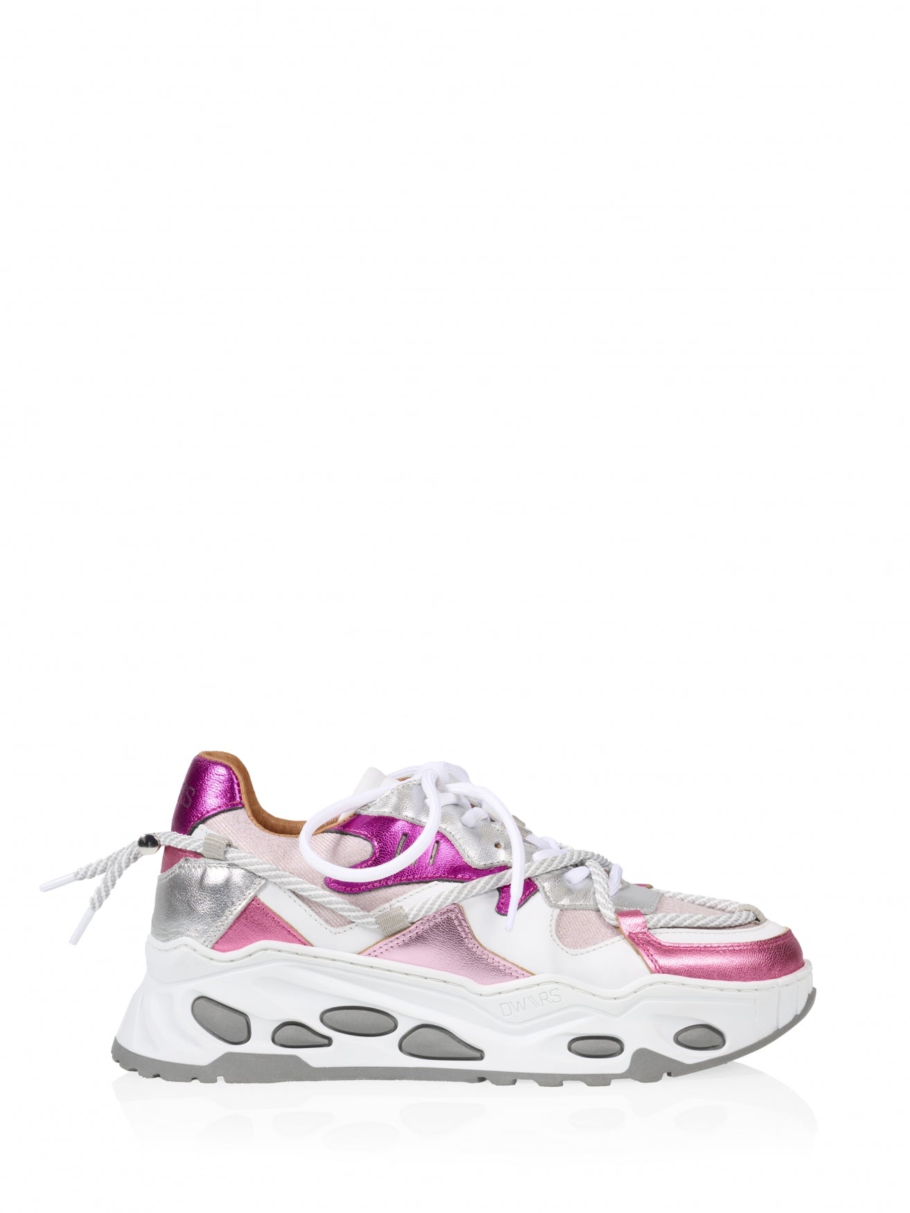 SATURNUS denim - Sneakers | Silver / Pink