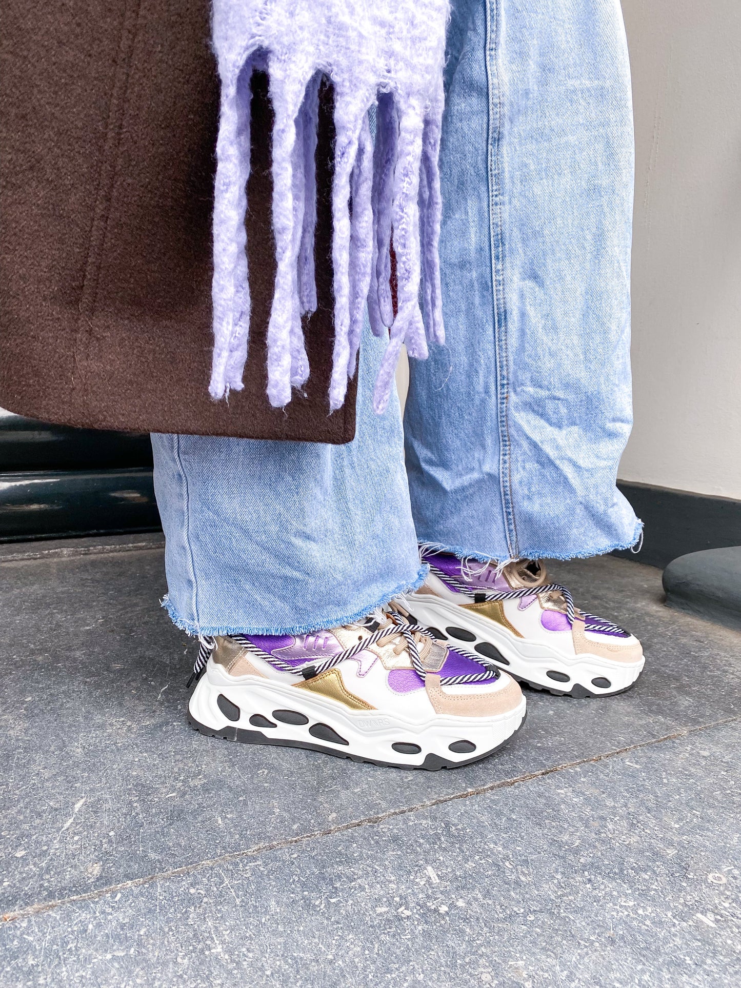 SATURNUS metallic - Sneakers | Lila / Champagne