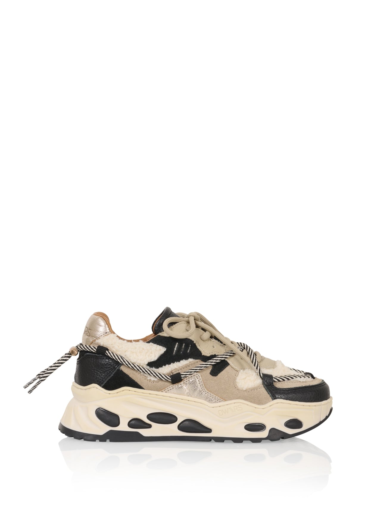SATURNUS teddy - Sneakers | Black / Off white