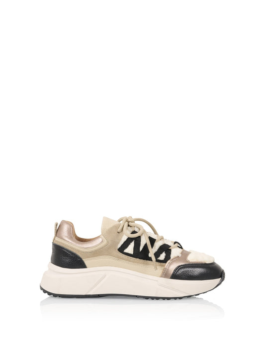 SENJA teddy - Sneakers | Black / Stone