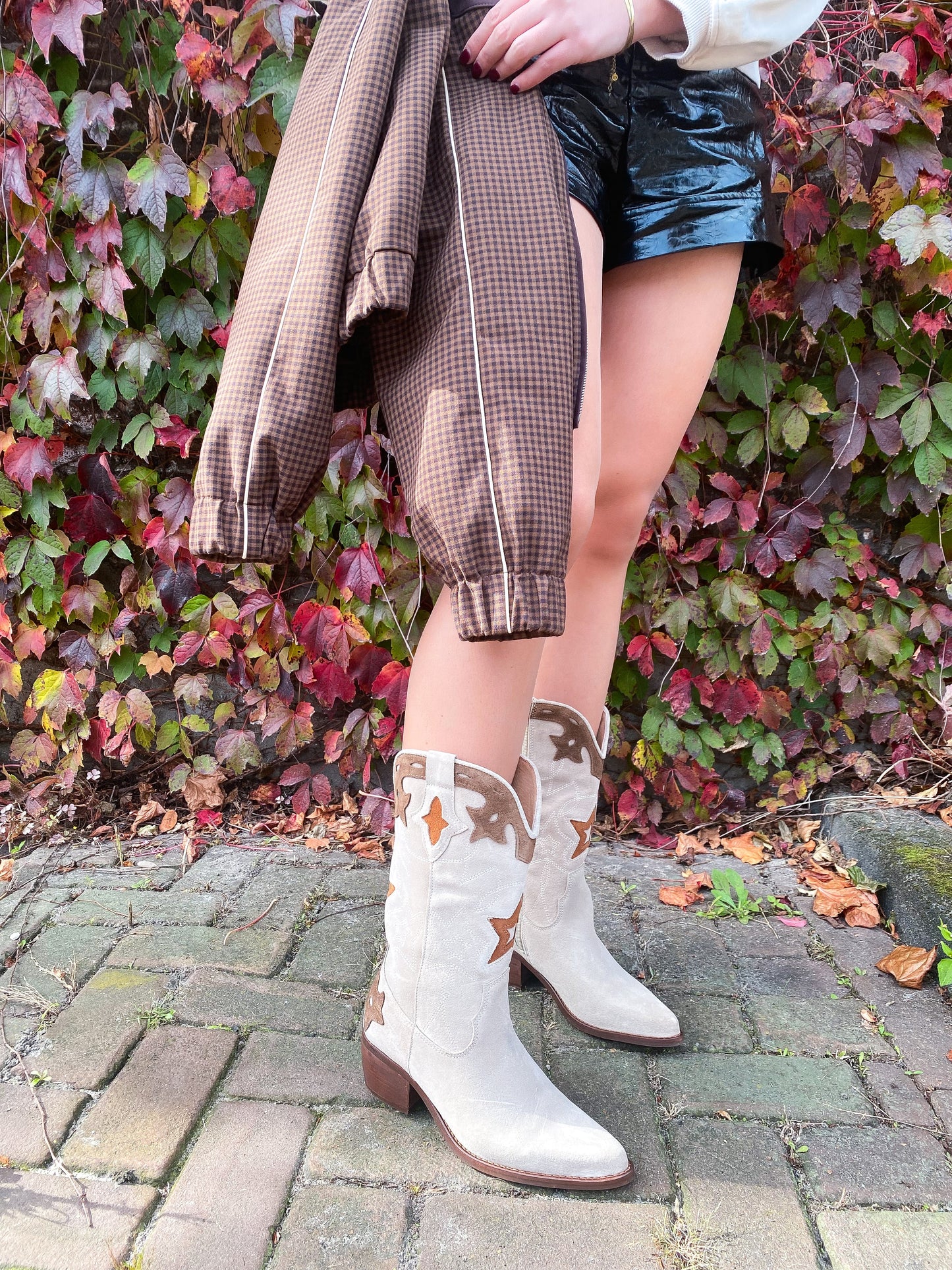 SHELBY suede - Westernboots | Beige / Brown