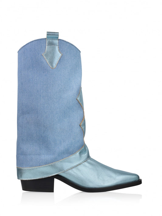 SHETLAND denim - Westernboots | Jeans / Aqua
