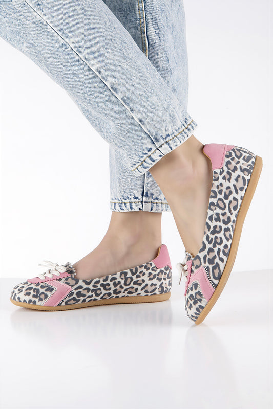 TEMPLE leopard - Loafers | Sand / Pink